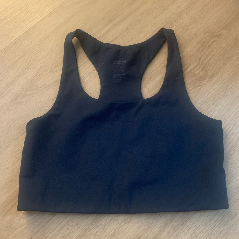 Girlfriend Collective Sports Bra Crop, Paloma Style, Midnight